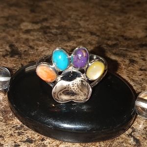 😍ADORABLE!/ PAW PRINT RING SZE 9 🐾